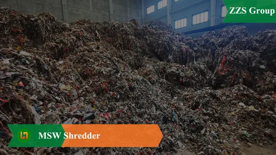 Máquina Trituradora 10tph Msw Máquina Trituradora Gabage Doméstica