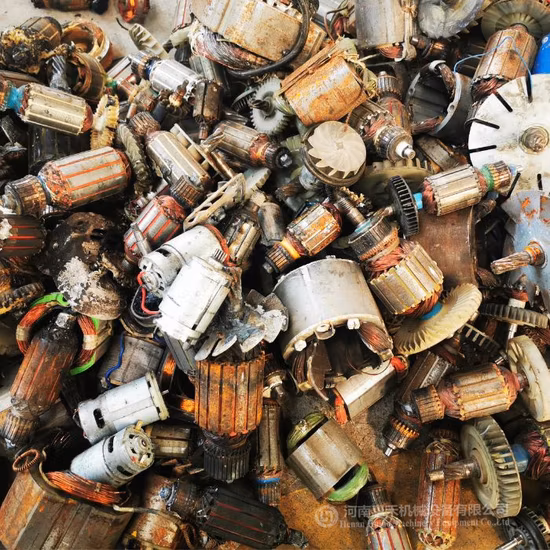 Linha trituradora de martelo de estator de motor de sucata fabricada na China